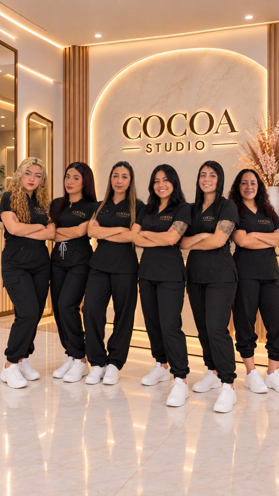 Equipo Cocoa Studio en el estudio